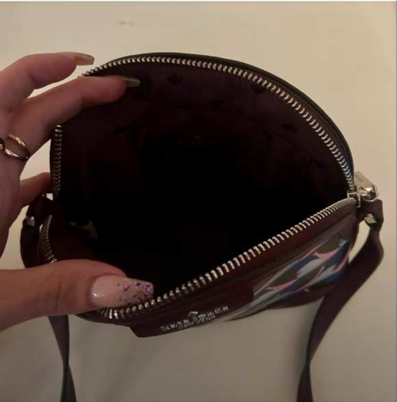 Kate Spade-Sylvia Geo Birds Dome Crossbody Bag (Love Birds 🐦) - Picture 13 of 14